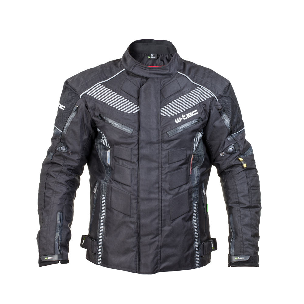 Pánská moto bunda W-TEC Kamicer - černo-šedá - černo-šedá
