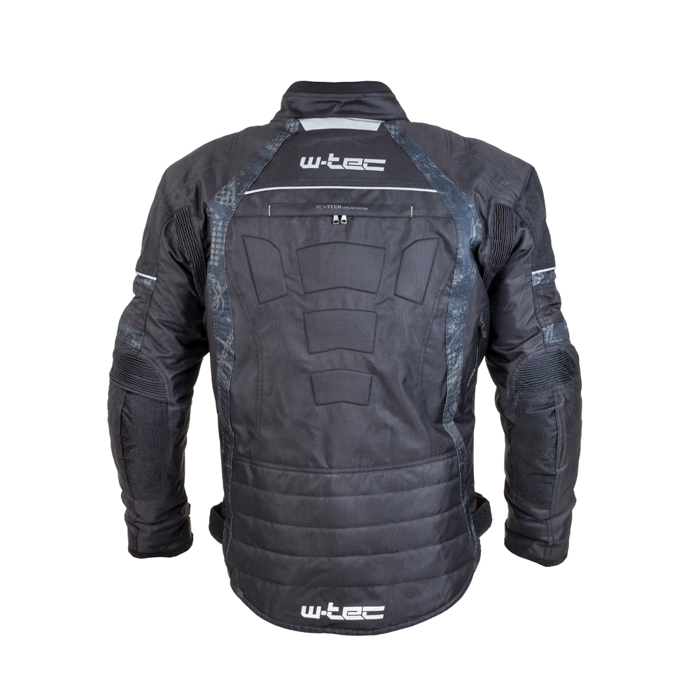 Pánská moto bunda W-TEC Kamicer - černo-šedá