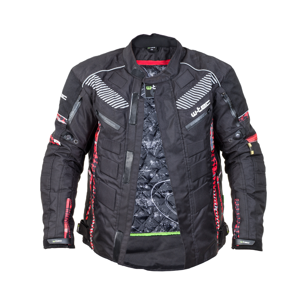 Pánská moto bunda W-TEC Kamicer - černo-šedá