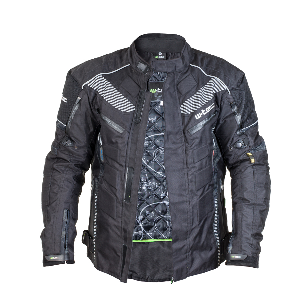 Pánská moto bunda W-TEC Kamicer - černo-šedá
