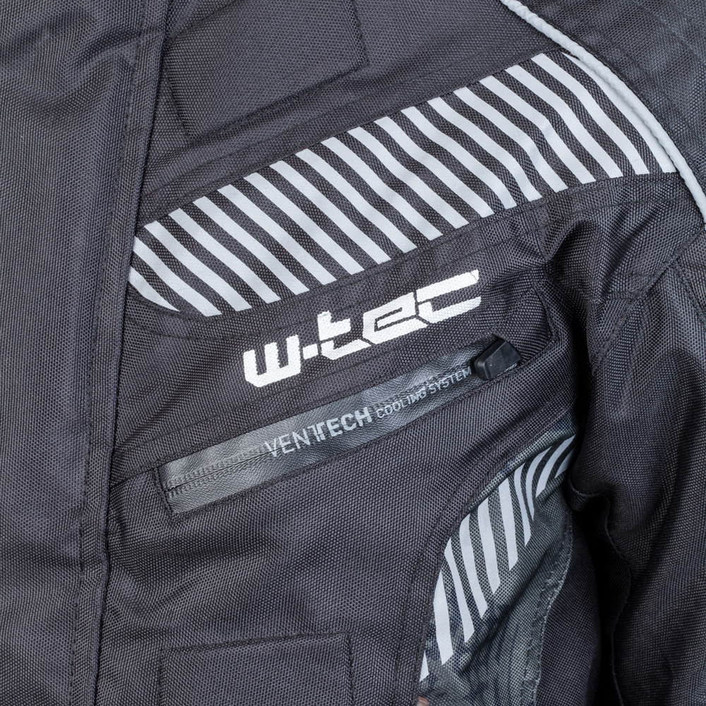 Pánská moto bunda W-TEC Kamicer - černo-šedá