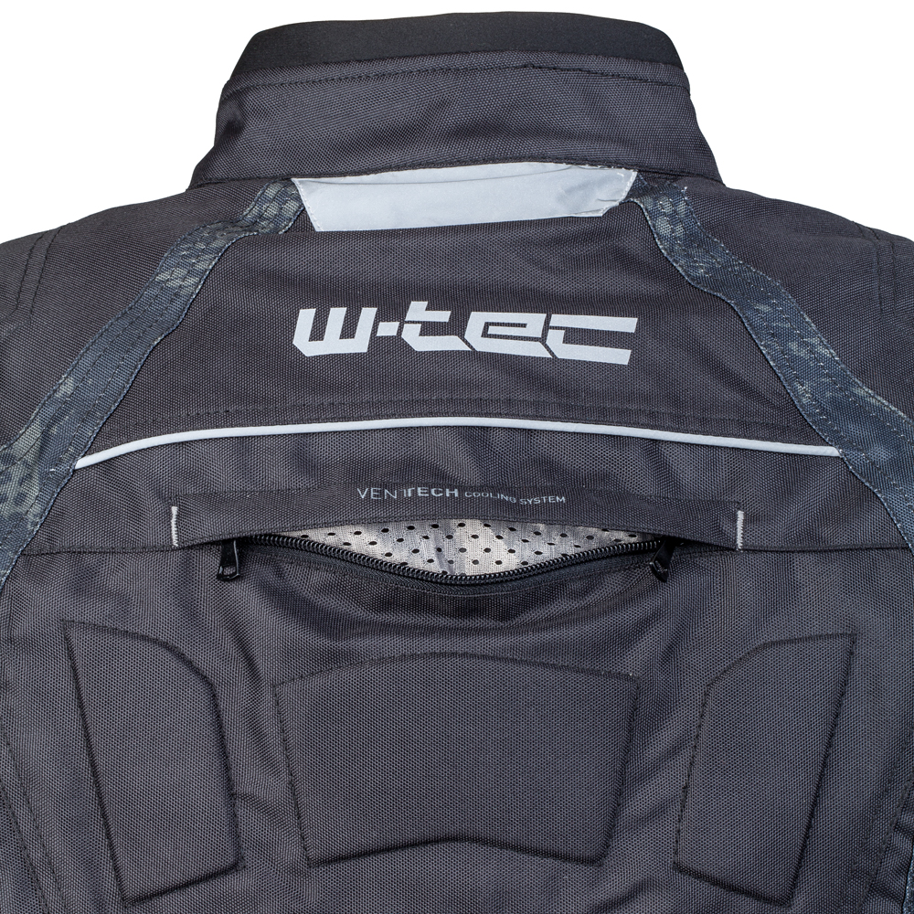 Pánská moto bunda W-TEC Kamicer - černo-šedá