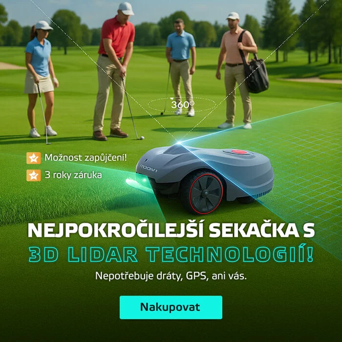 Robotické sekačky s LiDAR technologií