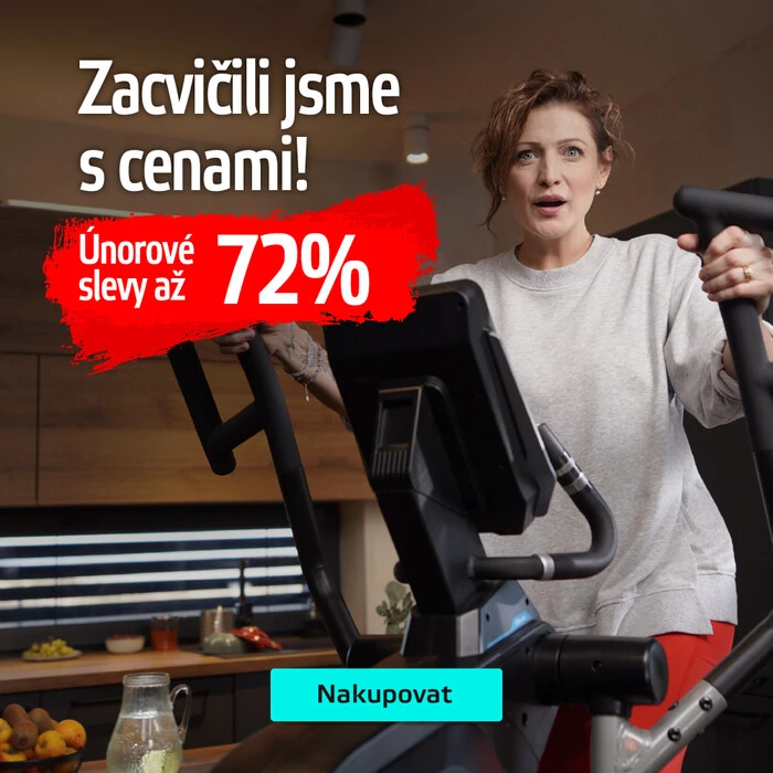 Zacvičili jsme s cenami - únorové slevy až 72%!