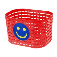 Dětský přední košík plast - červená
