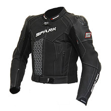 Pánská kožená moto bunda Spark ProComp - 2.jakost - černá