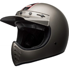 Retro helma Bell Moto-3 Independent Matte Titanium