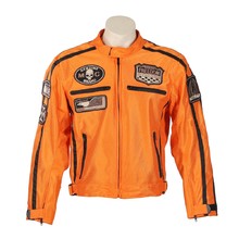 Letní moto bunda BOS 6488 oranžová - oranžová
