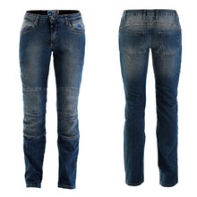 Dámské moto jeansy PMJ Carolina CE - modrá