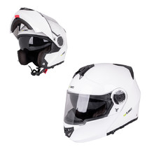 Výklopná moto helma W-TEC Vexamo - bílá