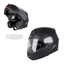 Výklopná moto helma W-TEC Vexamo PP s Pinlockem - matně černá