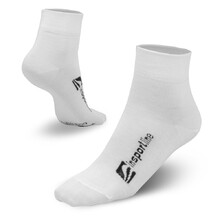 Bambusové střední ponožky inSPORTline Bambuo Crew AG+ - bílá