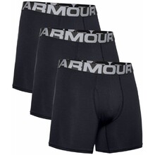 Boxerky Under Armour Charged Cotton 6in 3 páry - Black