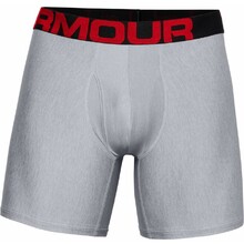 Pánské boxerky Under Armour UA Tech 6in 2ks - Mod Gray Light Heather