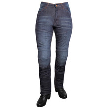 Dámské jeansové moto kalhoty ROLEFF Aramid Lady - modrá