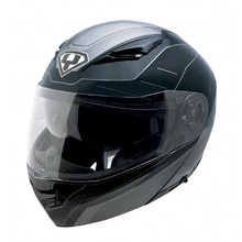 Výklopná moto helma Yohe 950-16 - Black-Grey