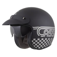 Moto přilba Cassida Oxygen Rondo 2.0 černá matná/stříbrná