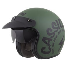 Moto přilba Cassida Oxygen Gear 2.0 zelená matná/černá 2025