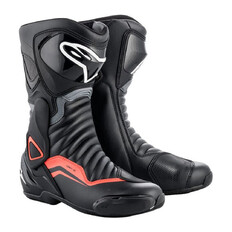 Moto boty Alpinestars S-MX 6 černá/šedá/červená fluo