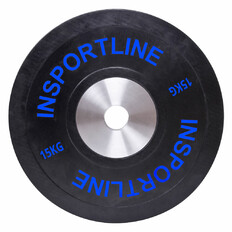 Obciążenie gumowe inSPORTline Bumper Plate 15 kg 50 mm