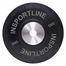 Gumový kotouč inSPORTline Bumper Plate 20 kg 50 mm - 2.jakost