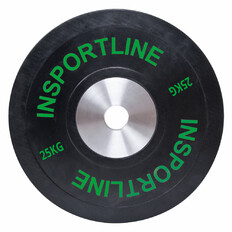 Gumis súlytárcsa inSPORTline Bumper Plate 25 kg 50 mm