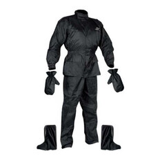 Zestaw przeciwdeszczowy kurtka/spodnie/rękawice/buty Nox - Czarny