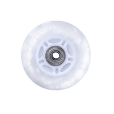 Svítící kolečko na inline brusle PU 76*24 mm s ABEC 7 ložisky - bílá