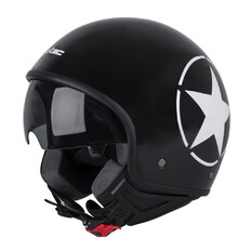 Helma na skúter W-TEC FS-710S Revolt Black - čierna s hviezdou
