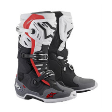 Motorcycle Boots Alpinestars Tech 10 Supervented Perforated Black/White/Gray/Red 2022
