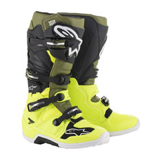 Motorcycle Boots Alpinestars Tech 7 Fluo Yellow/Army Green/Black 2022