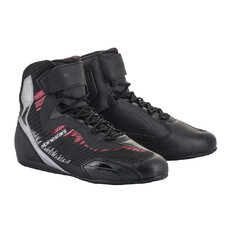 Women’s Motorcycle Shoes Alpinestars Stella FASTER-3 Rideknit Black/Silver/Pink