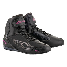 Women’s Motorcycle Shoes Alpinestars Stella FASTER-3 Black/Purple