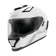 Moto přilba SENA Stryker s integrovaným Mesh headsetem Shine White