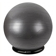 Gymnastický míč inSPORTline Stretch Ball 65 cm se základnou BallBase