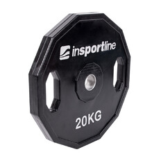 Pogumovaný kotúč inSPORTline Ruberton 20 kg 30 mm