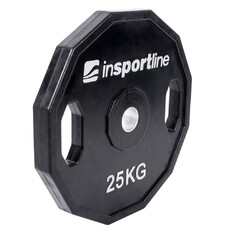 Pogumovaný kotúč inSPORTline Ruberton 25 kg 30 mm