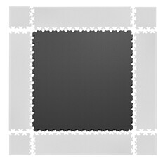 Puzzle Floor Mat inSPORTline Simple Dark Gray