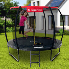 Trampolina ogrodowa z siatką kompletny zestaw inSPORTline Flea PRO 305 cm