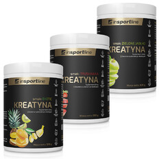 ZESTAW 3 x KREATYNA inSPORTline PREMIUM MONOHYDRAT 500g