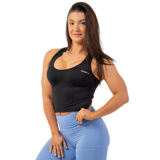 Nebbia sportos slim-fit crop trikó