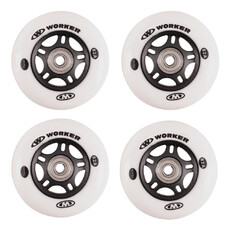 Set 4 pcs – Wheels 76mm and Bearing ABEC-7 chrome