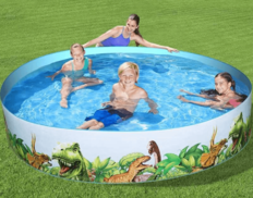 Bestway Dinoszaurusz mintás merevfalú gyerekmedence 244x46cm 55001