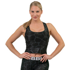 Women’s Sports Crop Top Nebbia Ocean Selected “Racer Back” 549