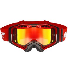 Motocrossbrille LS2 Aura Pro Schwarz Rot Iridiumglas