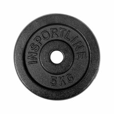 Cast Iron Weight Plate inSPORTline Castblack 5 kg 30 mm