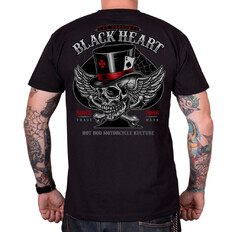 T-shirt koszulka BLACK HEART Hat Skull - Szary