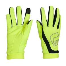 Rękawice do biegania Newline Thermal Gloves Visio - Neonowy
