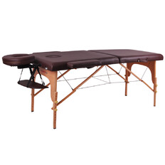 Stół do masażu inSPORTline Taisage wzmacniany - Brązowy