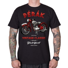 T-shirt koszulka BLACK HEART Pérák - Czarny